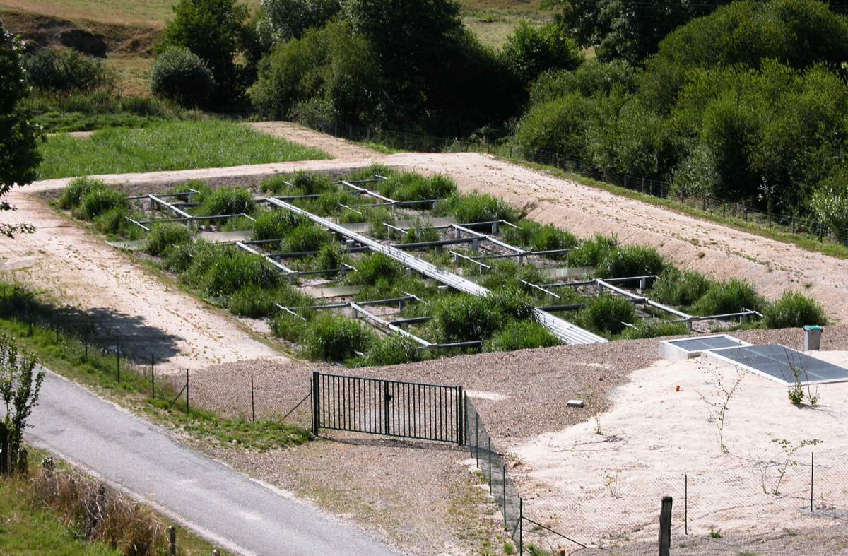 Eaux usées - stations d’épuration filtre à sable ou filtres plantés de roseaux